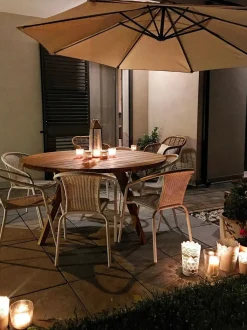 Ombrellone a sbalzo 300 cm RAVENNA Beige chiaro