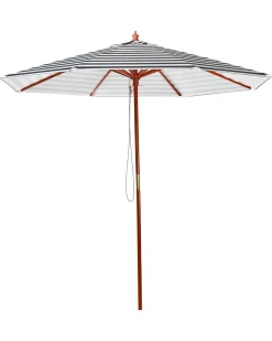Ombrellone da esterno 260 cm FERENTILLO Nero/Bianco