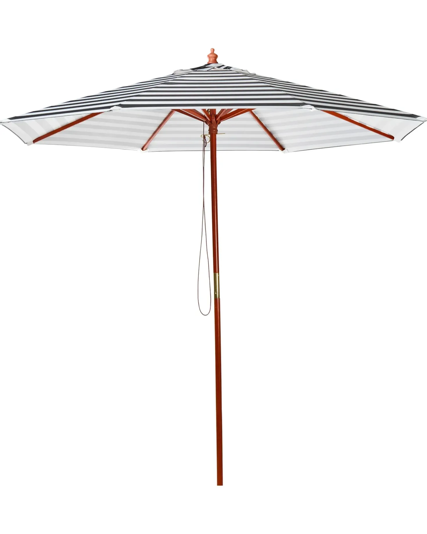 Ombrellone da esterno 260 cm FERENTILLO Nero/Bianco