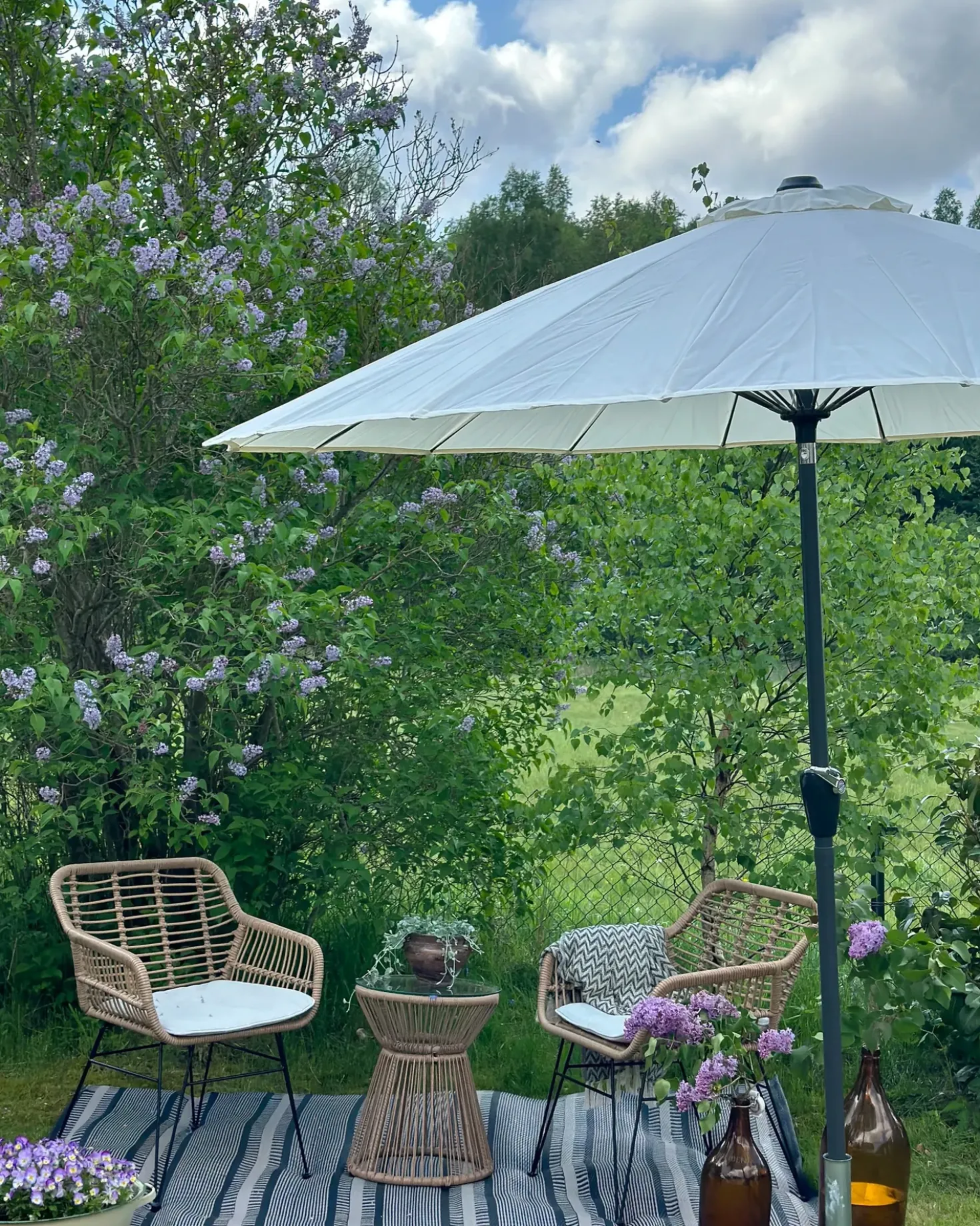 Ombrellone da esterno 255 cm BAIA Beige chiaro