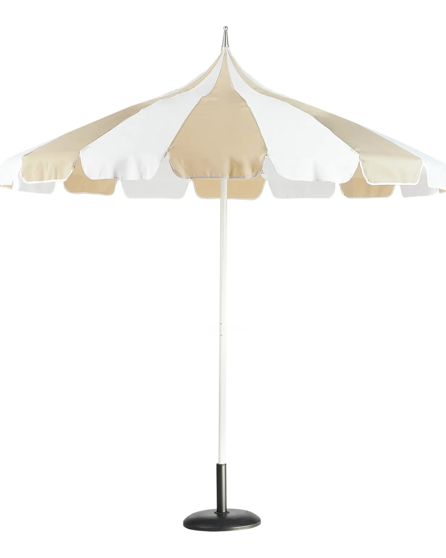 Ombrellone da esterno 245 cm MINOA Bianco/Beige
