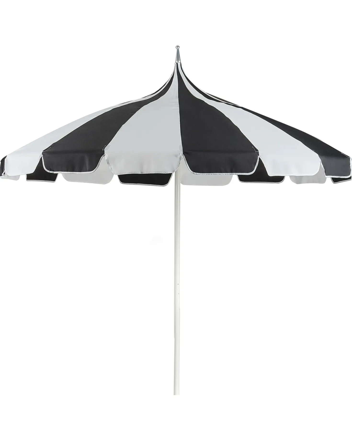 Ombrellone da esterno 245 cm MINOA Nero/Bianco