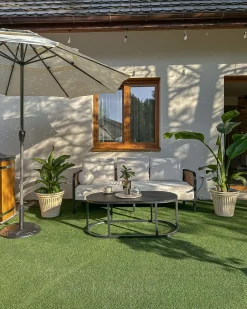 Ombrellone da esterno 285 cm BIBIONE Beige chiaro