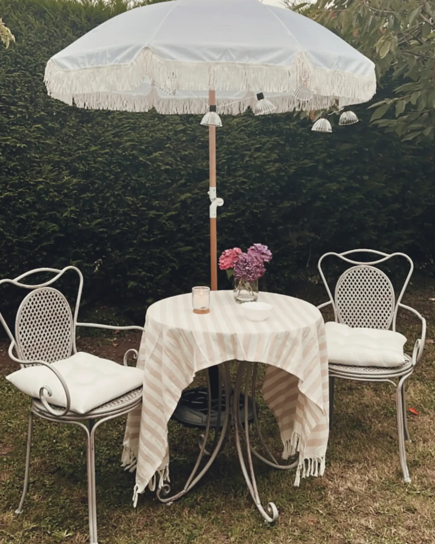 Ombrellone da giardino 150 cm MONDELLO Bianco