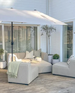 Ombrellone da giardino 460 cm SIBILLA Beige