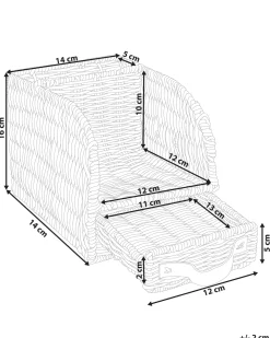 Organizer MALPELO Rattan Naturale