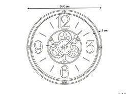 Orologio da parete ALBACETE 50 cm Nero