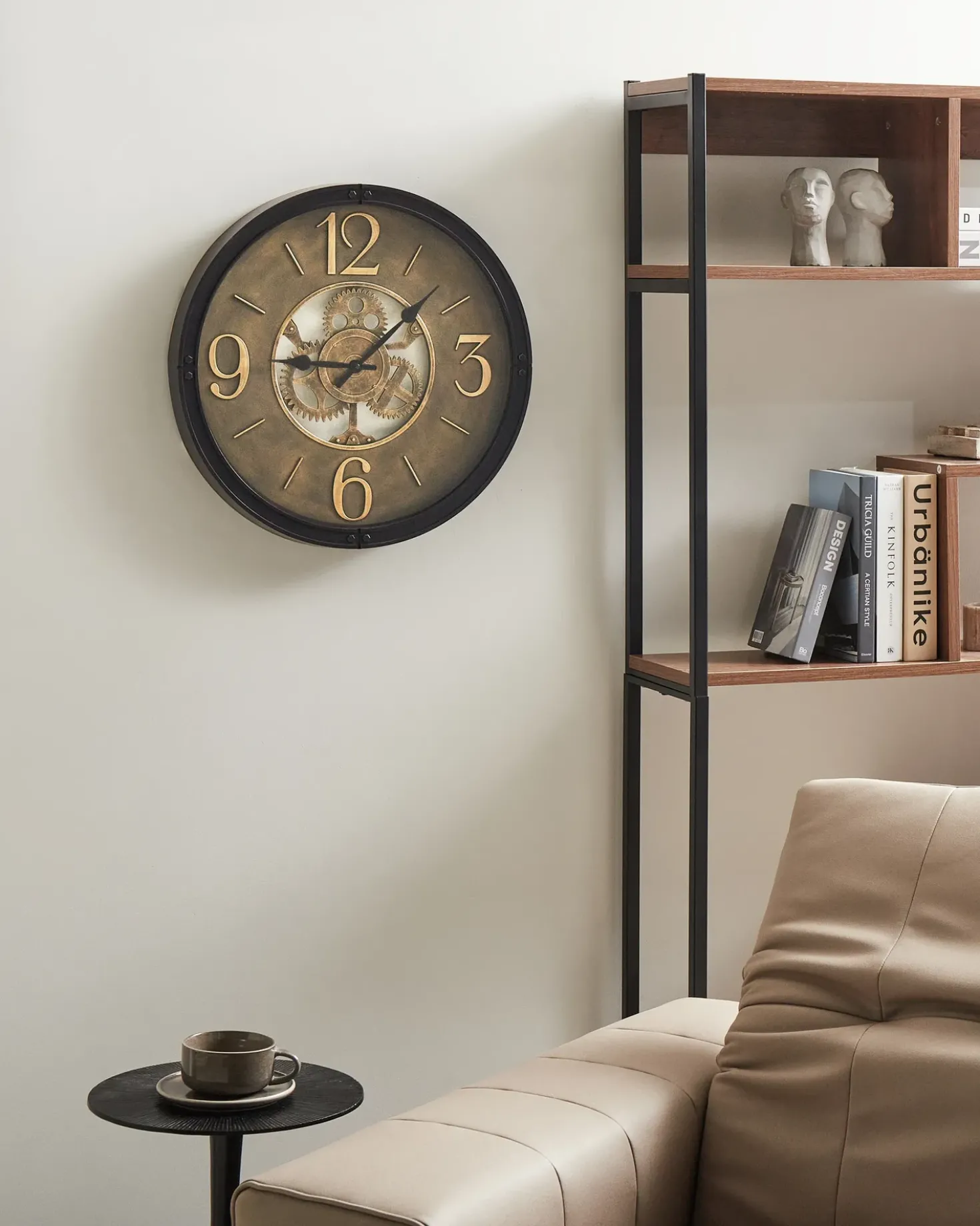 Orologio da parete ALBACETE 50 cm Nero