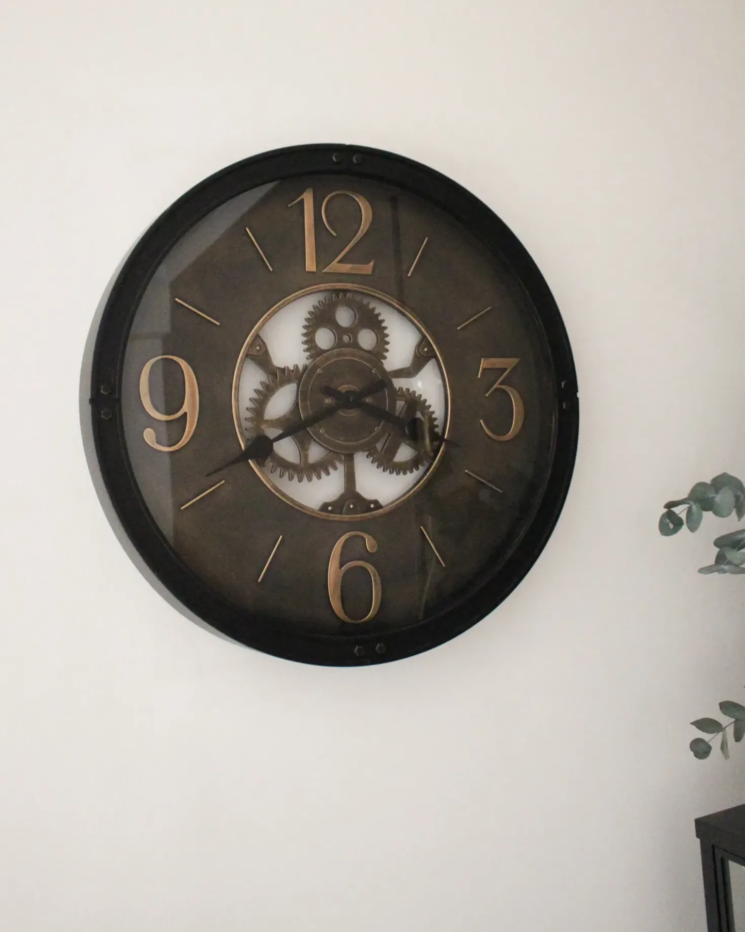Orologio da parete ALBACETE 50 cm Nero