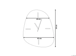 Orologio da parete ALMANSA 45 cm Argento