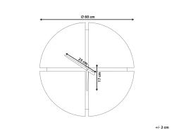 Orologio da parete ARAMON 60 cm Marrone/Nero
