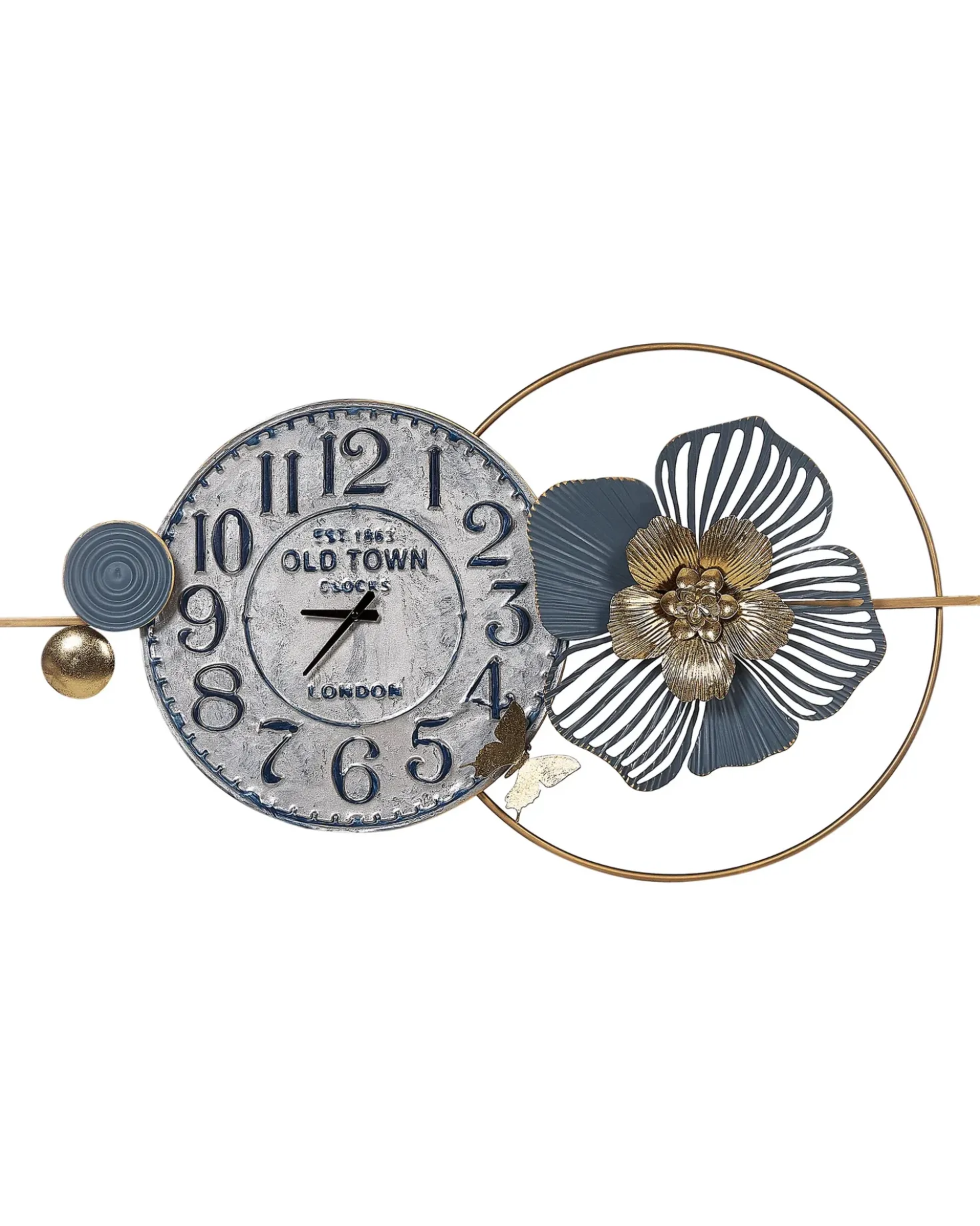 Orologio da parete BERKERIUM 90 cm Metallo Blu