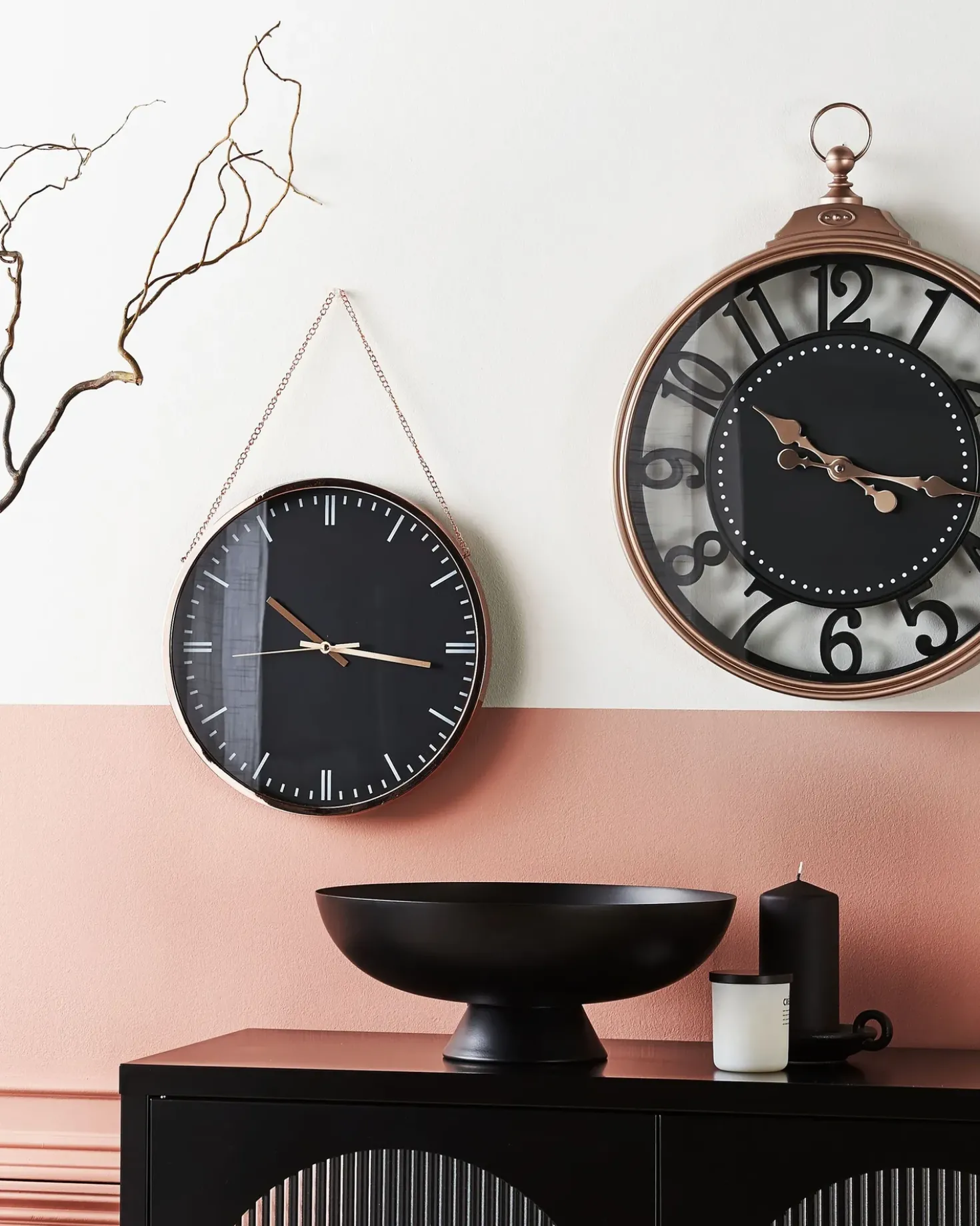 Orologio da parete BEZAS 30 cm Nero