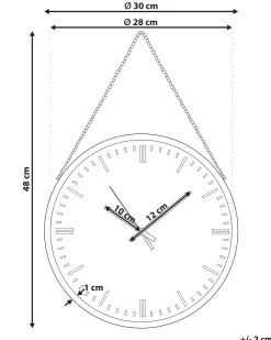 Orologio da parete BEZAS 30 cm Nero