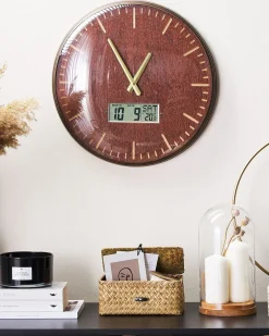 Orologio da parete BRUGG 43 cm Marrone dorato