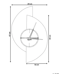 Orologio da parete CHALAIS 29 cm Grigio