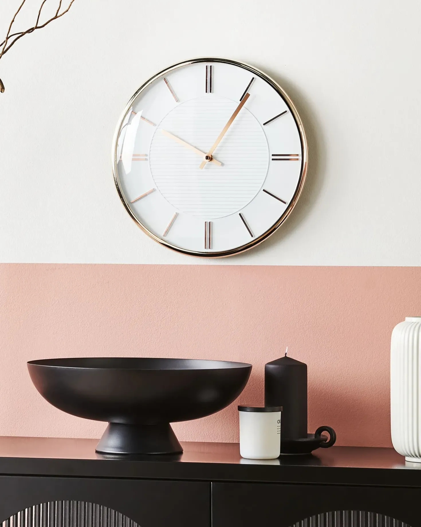 Orologio da parete DAROCA 34 cm Bianco