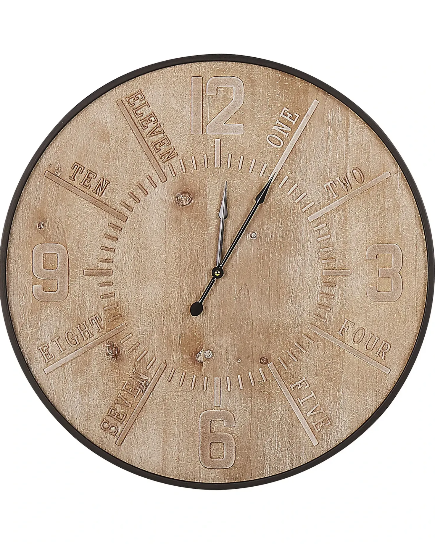 Orologio da parete DOLE 60 cm Marrone chiaro