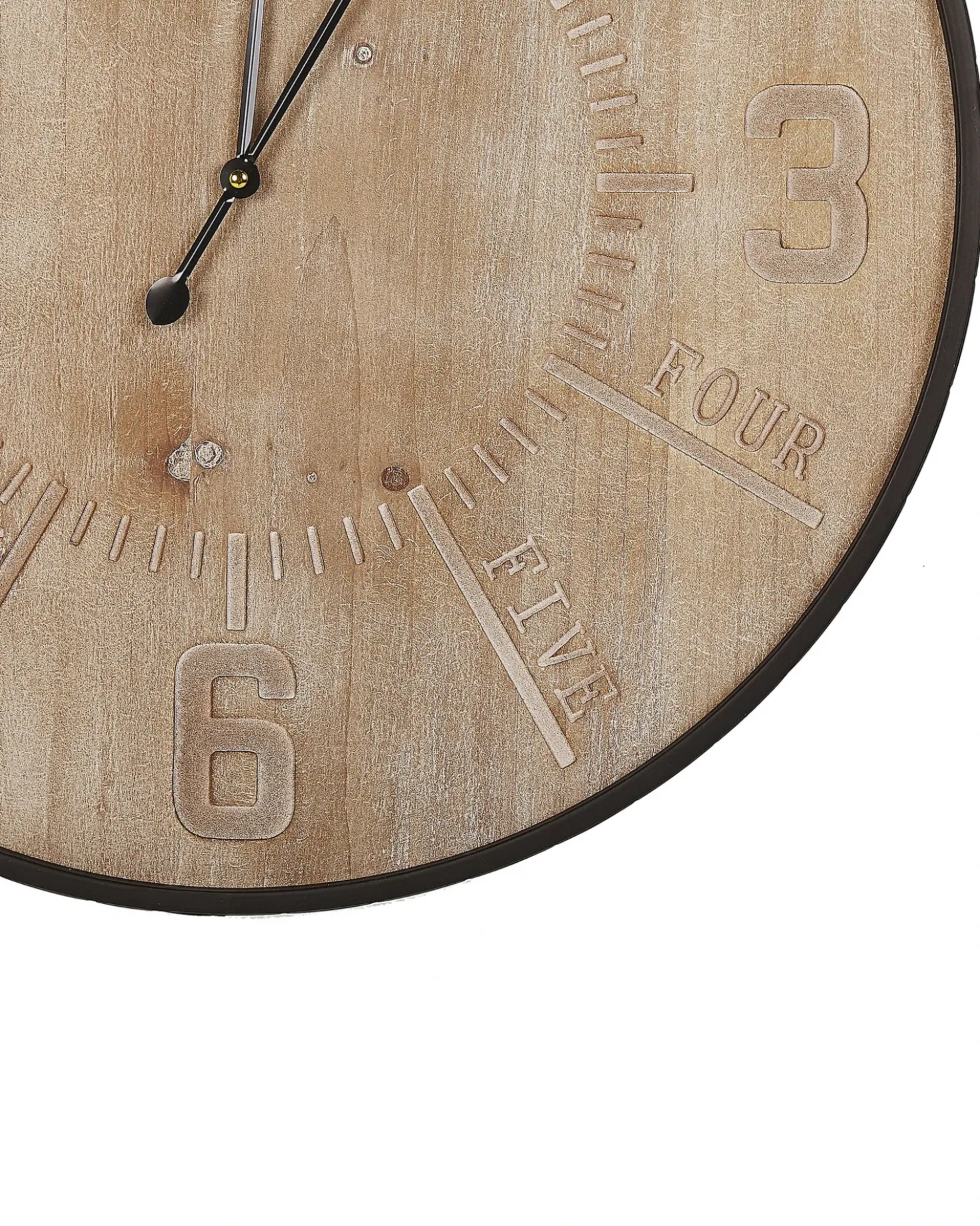 Orologio da parete DOLE 60 cm Marrone chiaro