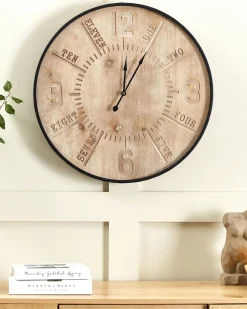 Orologio da parete DOLE 60 cm Marrone chiaro