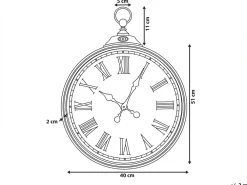 Orologio da parete GANDIA 40 cm Oro