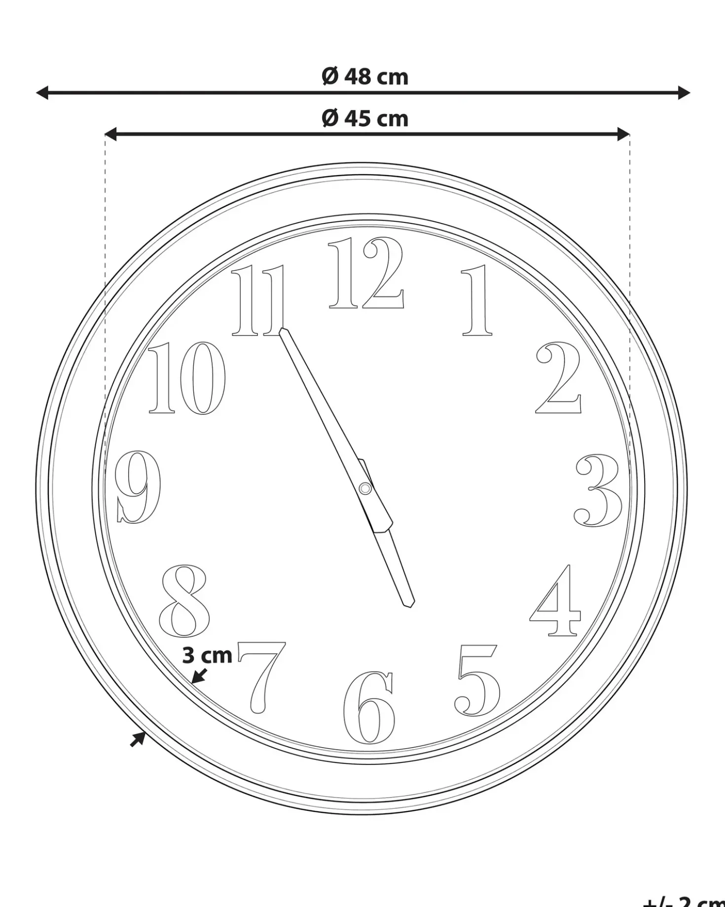 Orologio da parete HORW 48 cm Metallo Multicolore