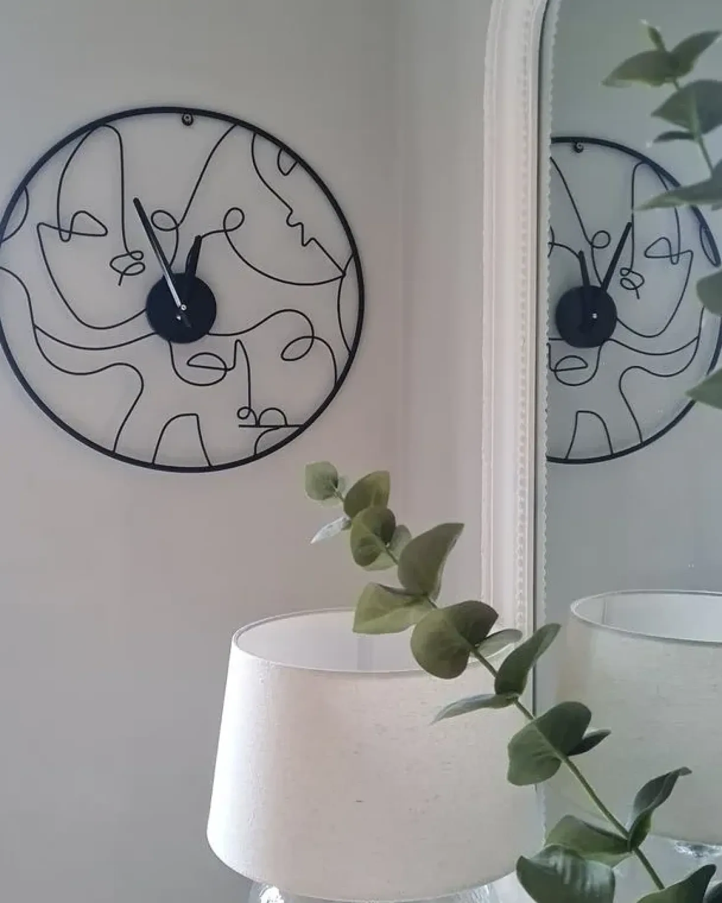 Orologio da parete MENTON 50 cm Metallo Nero