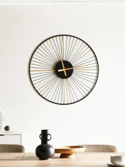 Orologio da parete SAZAIS 80 cm Metallo Nero