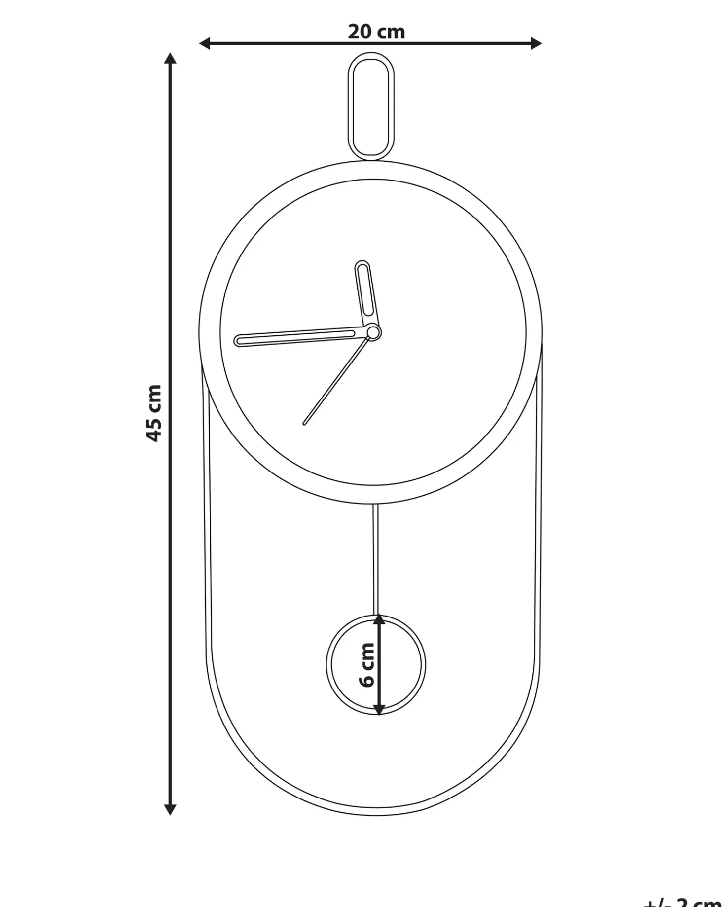 Orologio da parete SIERRE 20 cm Marrone chiaro