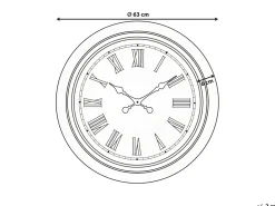 Orologio da parete VILLENA 63 cm Nero