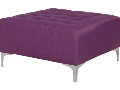 Ottomana ABERDEEN Tessuto Viola