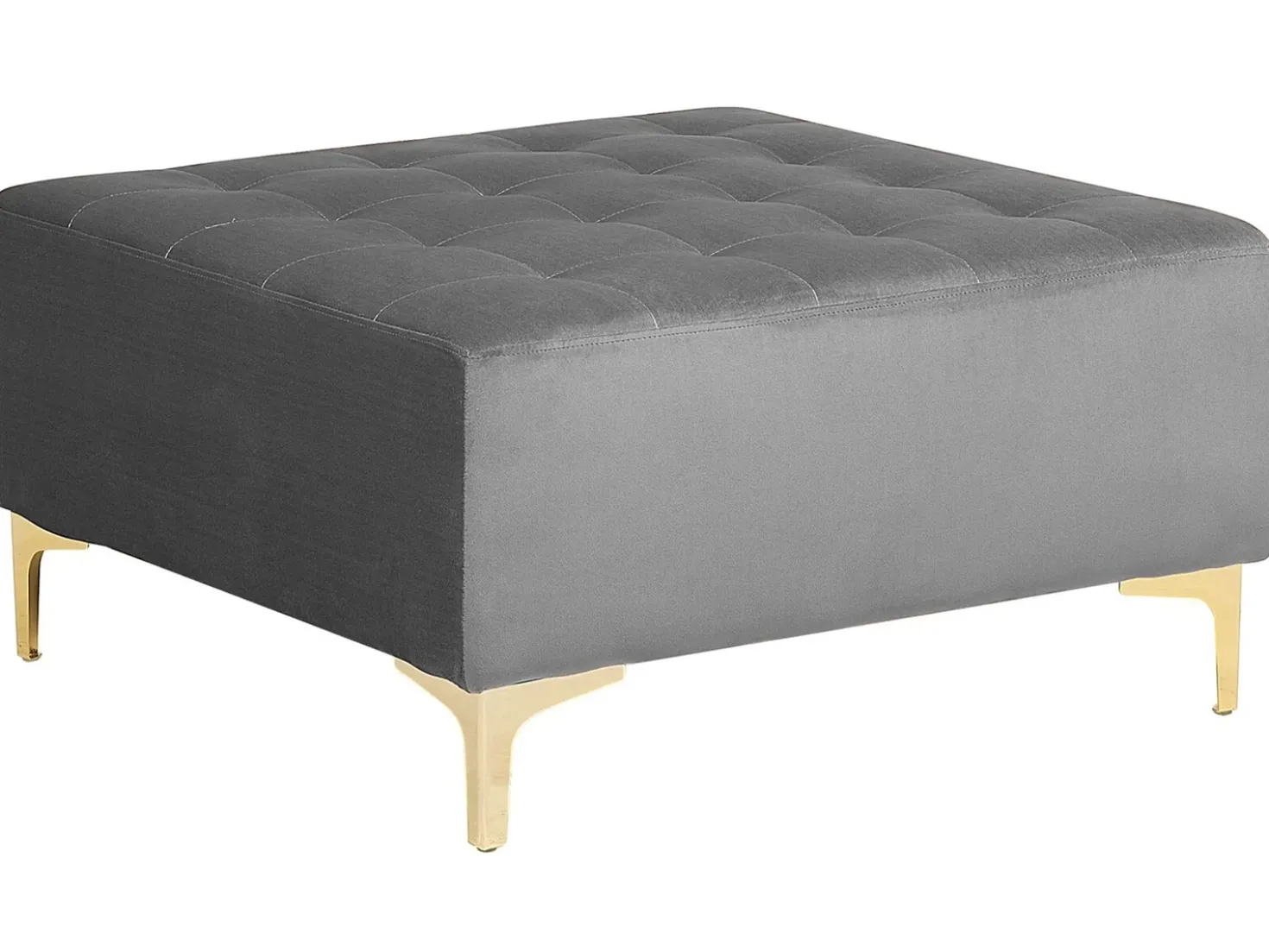 Ottomana ABERDEEN Velluto Grigio