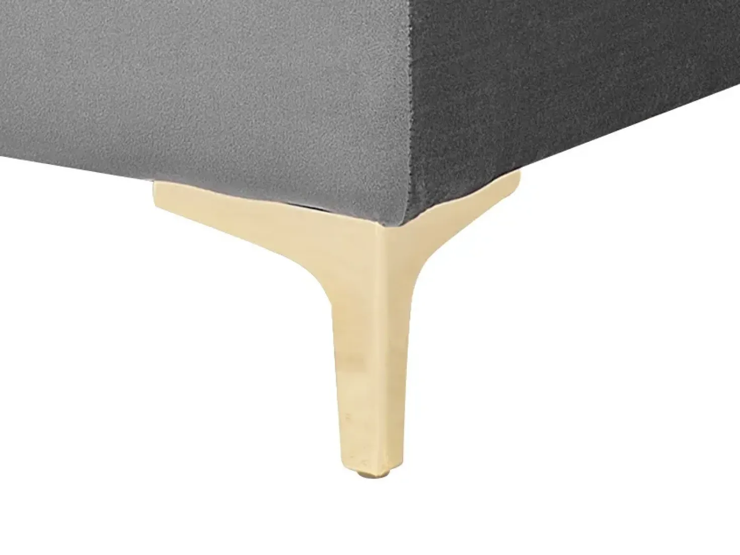 Ottomana ABERDEEN Velluto Grigio