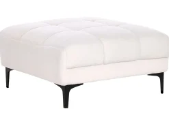 Ottomana ALNES Bouclé Bianco