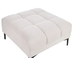 Ottomana ALNES Tessuto Bianco sporco