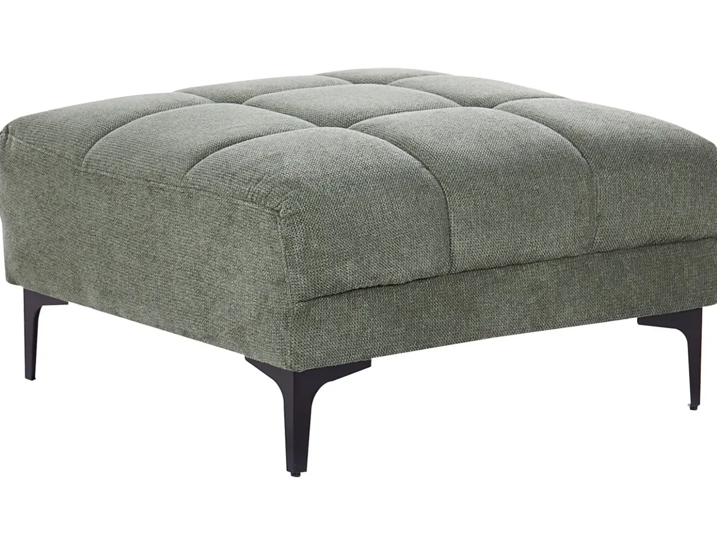 Ottomana ALNES Tessuto Verde scuro