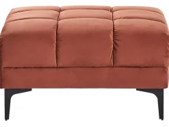 Ottomana ALNES Velluto Rosso chiaro