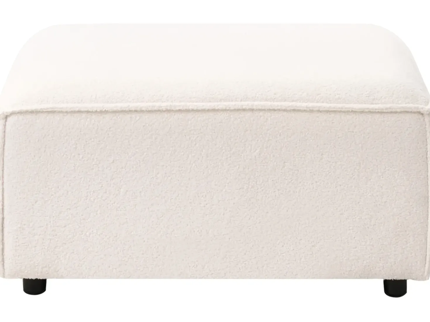 Ottomana ARDAL Bouclé Bianco sporco