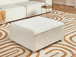 Ottomana ARDAL Bouclé Bianco sporco