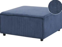 Ottomana ARDAL Velluto a coste Blu scuro