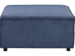 Ottomana ARDAL Velluto a coste Blu scuro