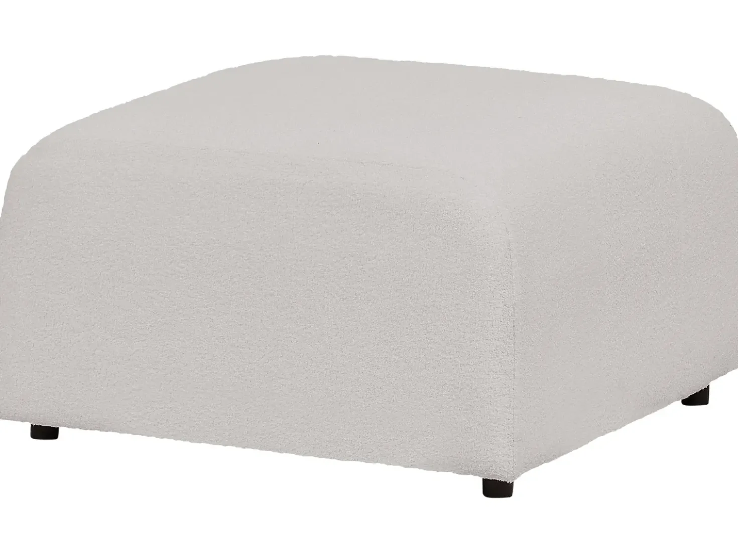 Ottomana FALSTERBO Bouclé Grigio chiaro