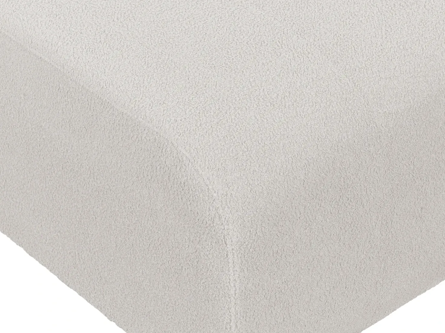 Ottomana FALSTERBO Bouclé Grigio chiaro