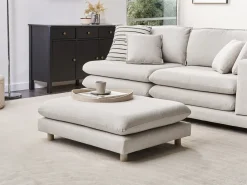 Ottomana HEDEN Tessuto Beige