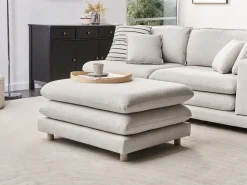 Ottomana HEDEN Tessuto Beige