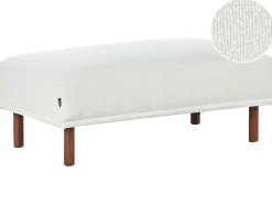 Ottomana HOLT Bouclé Bianco