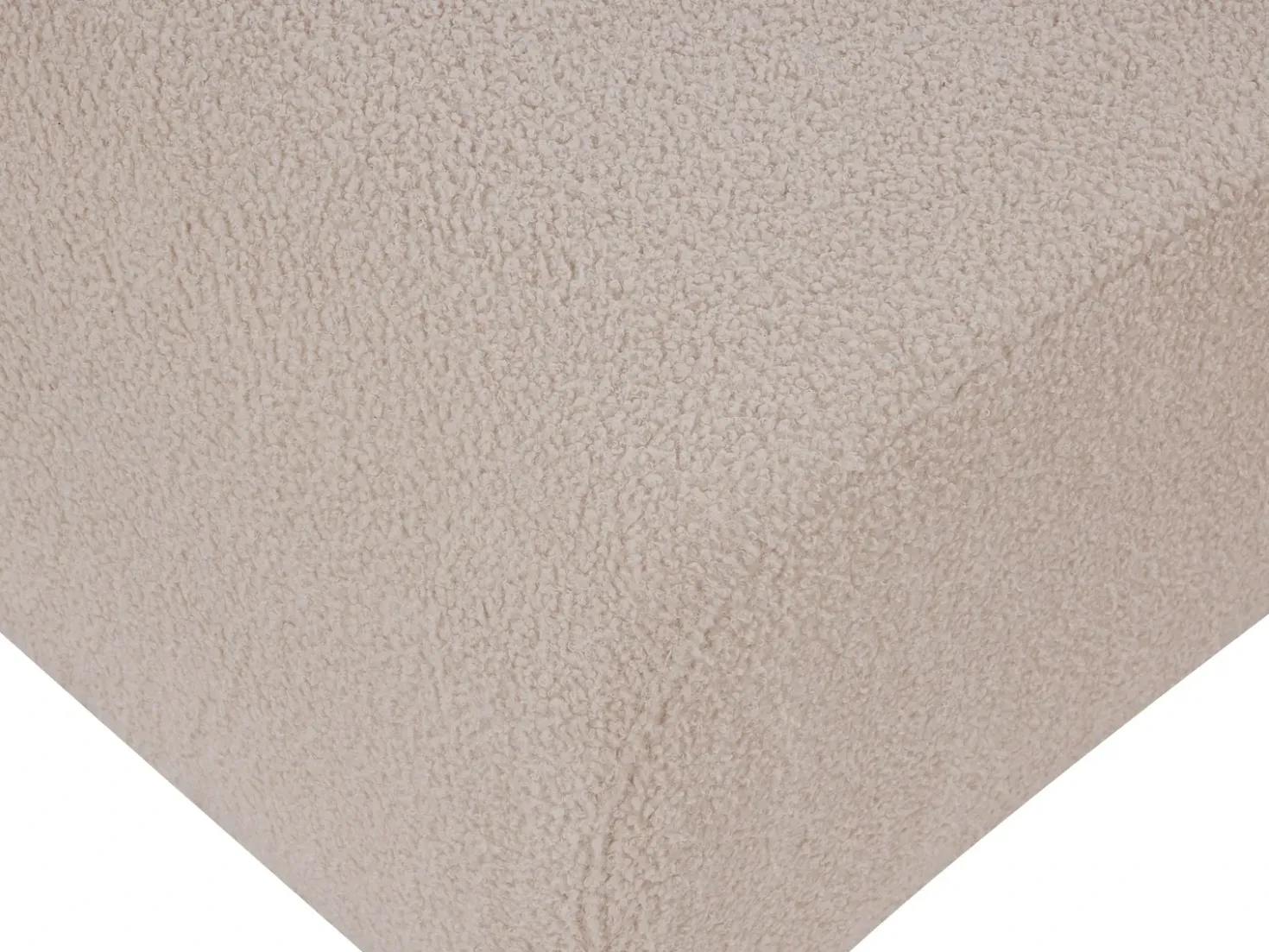 Ottomana KIVVIK Bouclé Beige