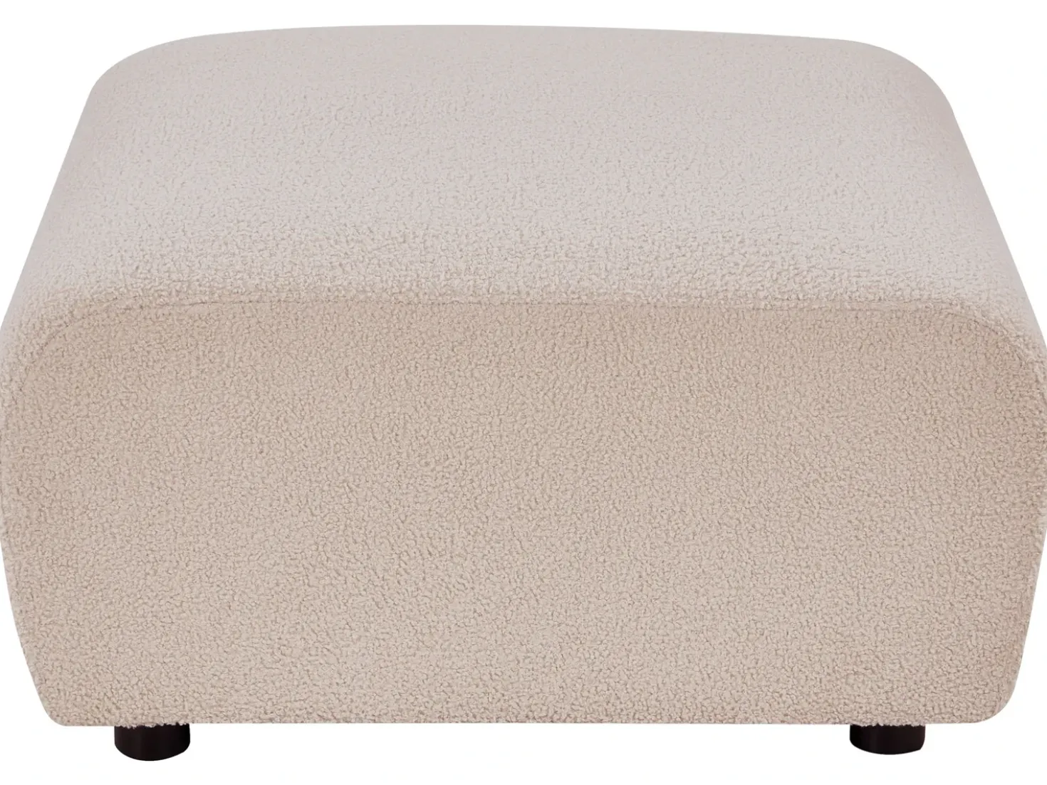 Ottomana KIVVIK Bouclé Beige