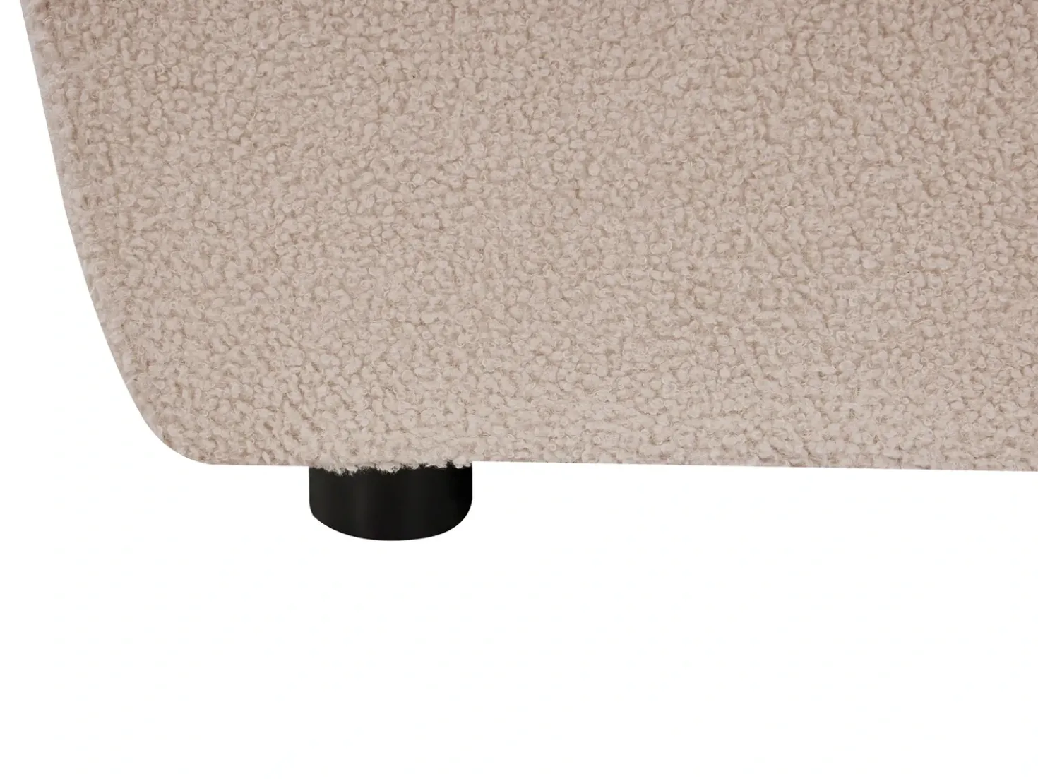Ottomana KIVVIK Bouclé Beige