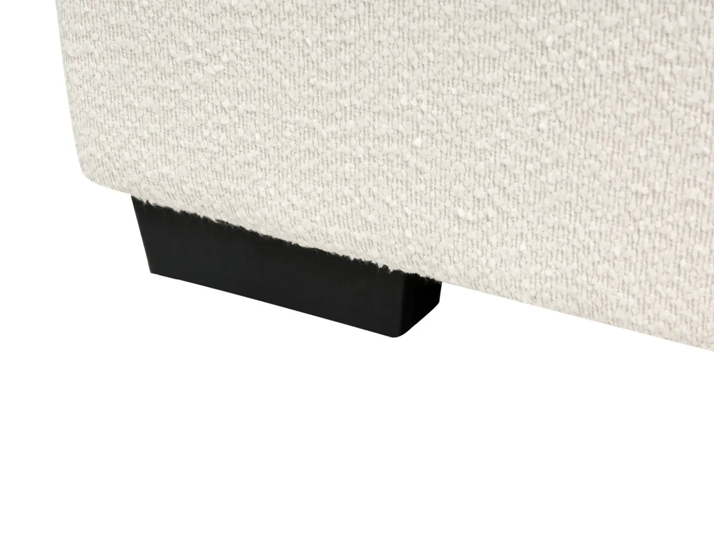 Ottomana KOLDING Bouclé Beige chiaro